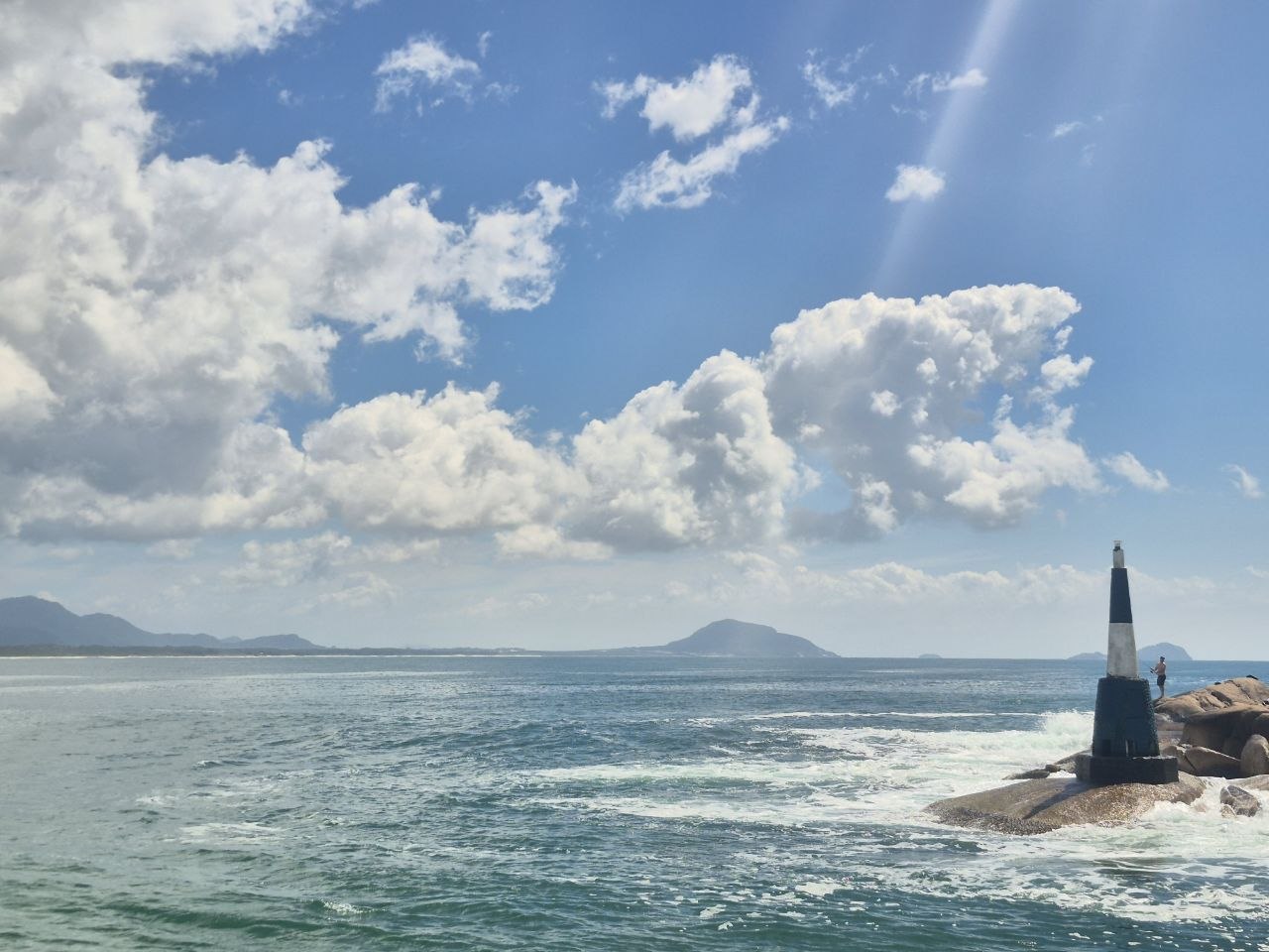 Paisagem do mar em Florianópolis